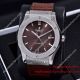 Copy Hublot Geneve Stainless Steel 41mm Black Dial Black Leather Strap Watch(5)_th.jpg